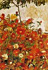 Field of Flowers by Egon Schiele